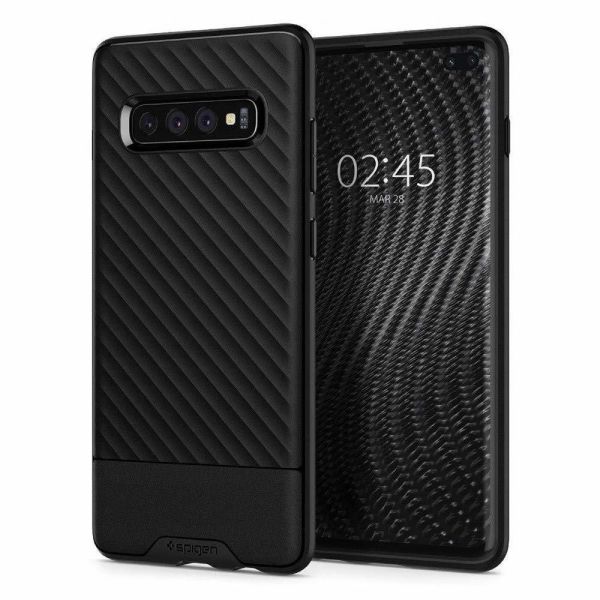 Spigen Galaxy S10 Plus ile Uyumlu Kılıf Core Armor Black