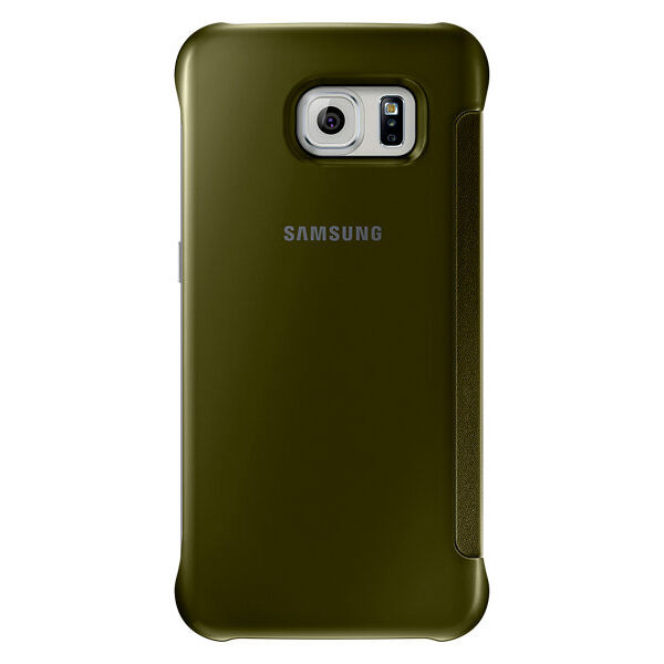 Galaxy S6 ile Uyumlu Clear View Cover Altın EF-ZG920BFEGWW