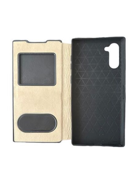 Galaxy Note 10 ile Uyumlu Premium Kapaklı Kılıf Kırmızı