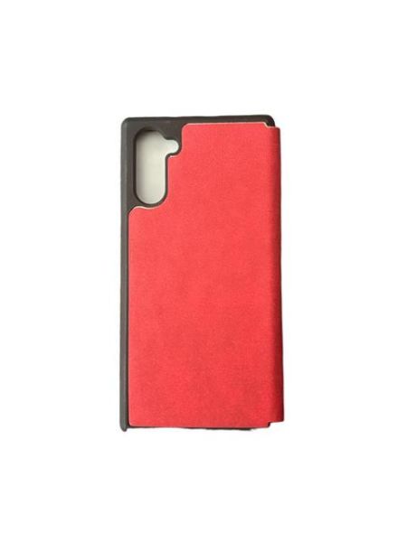 Galaxy Note 10 ile Uyumlu Premium Kapaklı Kılıf Kırmızı