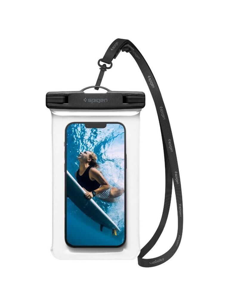 Spigen Aqua Shield WaterProof Universal (Tüm Cihazlarla Uyumlu) IPX8 Sertifikalı Su Geçirmez Kılıf Crystal Clear