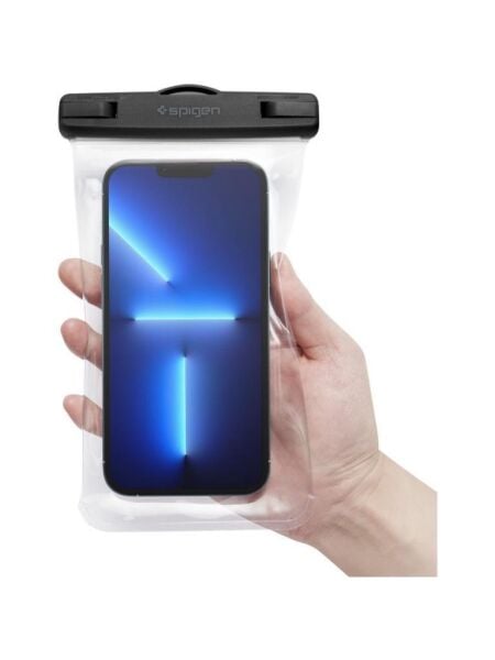 Spigen Aqua Shield WaterProof Universal (Tüm Cihazlarla Uyumlu) IPX8 Sertifikalı Su Geçirmez Kılıf Crystal Clear