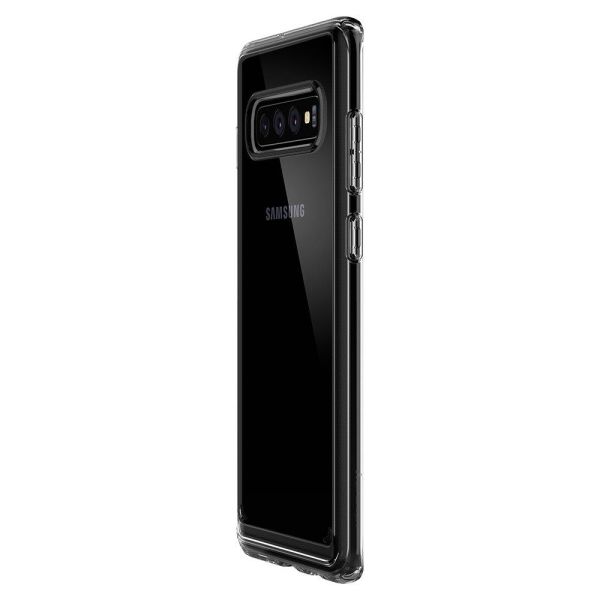 Spigen Galaxy S10 Plus ile Uyumlu Kılıf Crystal Hybrid Crystal Clear