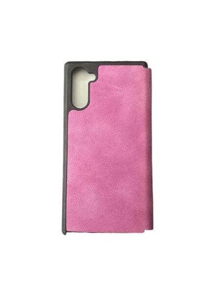 Galaxy Note 10 ile Uyumlu Premium Kapaklı Kılıf Mor