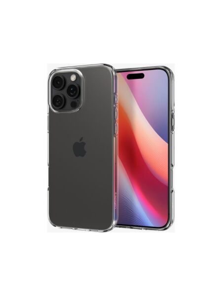 Spigen iPhone 16 Pro Max ile Uyumlu Kılıf Liquid Crystal 4 Tarafı Tam Koruma Crystal Clear