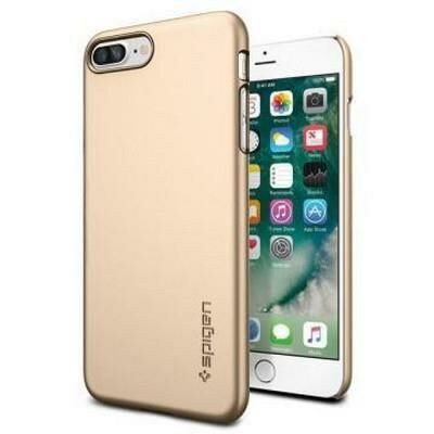 Spigen iPhone 7 Plus ile Uyumlu Kılıf Thin Fit Ultra İnce Champagne Gold