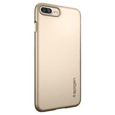 Spigen iPhone 7 Plus ile Uyumlu Kılıf Thin Fit Ultra İnce Champagne Gold