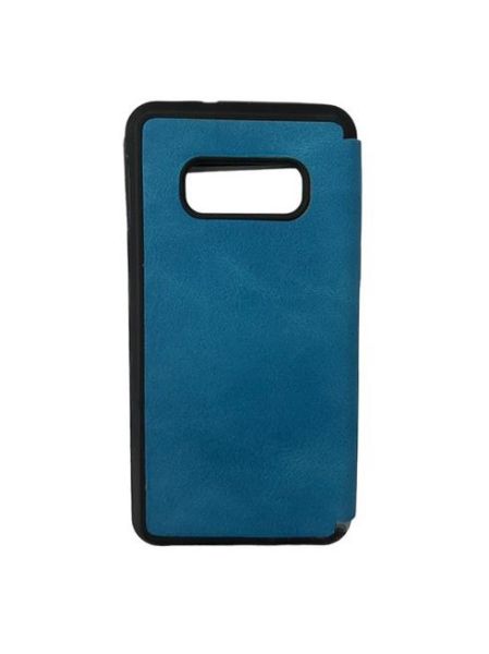 Jopus Galaxy S10e ile Uyumlu Premium Kapaklı Kılıf Mavi