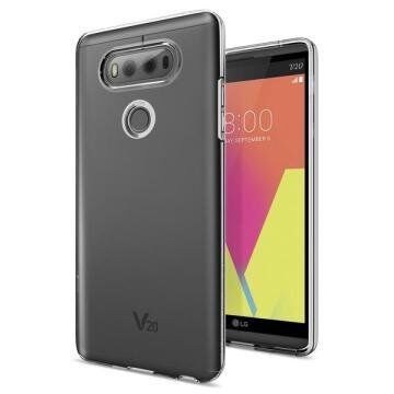 Spigen V20 ile Uyumlu Kılıf Liquid Crystal 4 Taraflı Tam Koruma