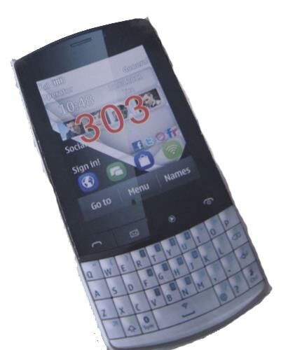 303 ile Uyumlu Sert Kauçuk Kılıf Beyaz Renk