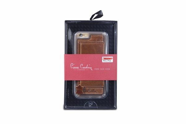 Pierre Cardin iPhone 6 ile Uyumlu Deri Arka Koruma Paneli Kahve PCL-P11