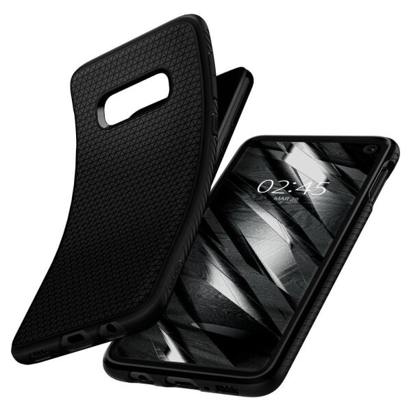 Spigen Galaxy S10e ile Uyumlu Kılıf Liquid Air Matte Black