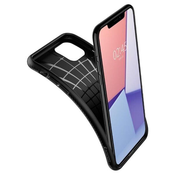 Spigen iPhone 11 Pro ile Uyumlu Kılıf Liquid Air Matte Black