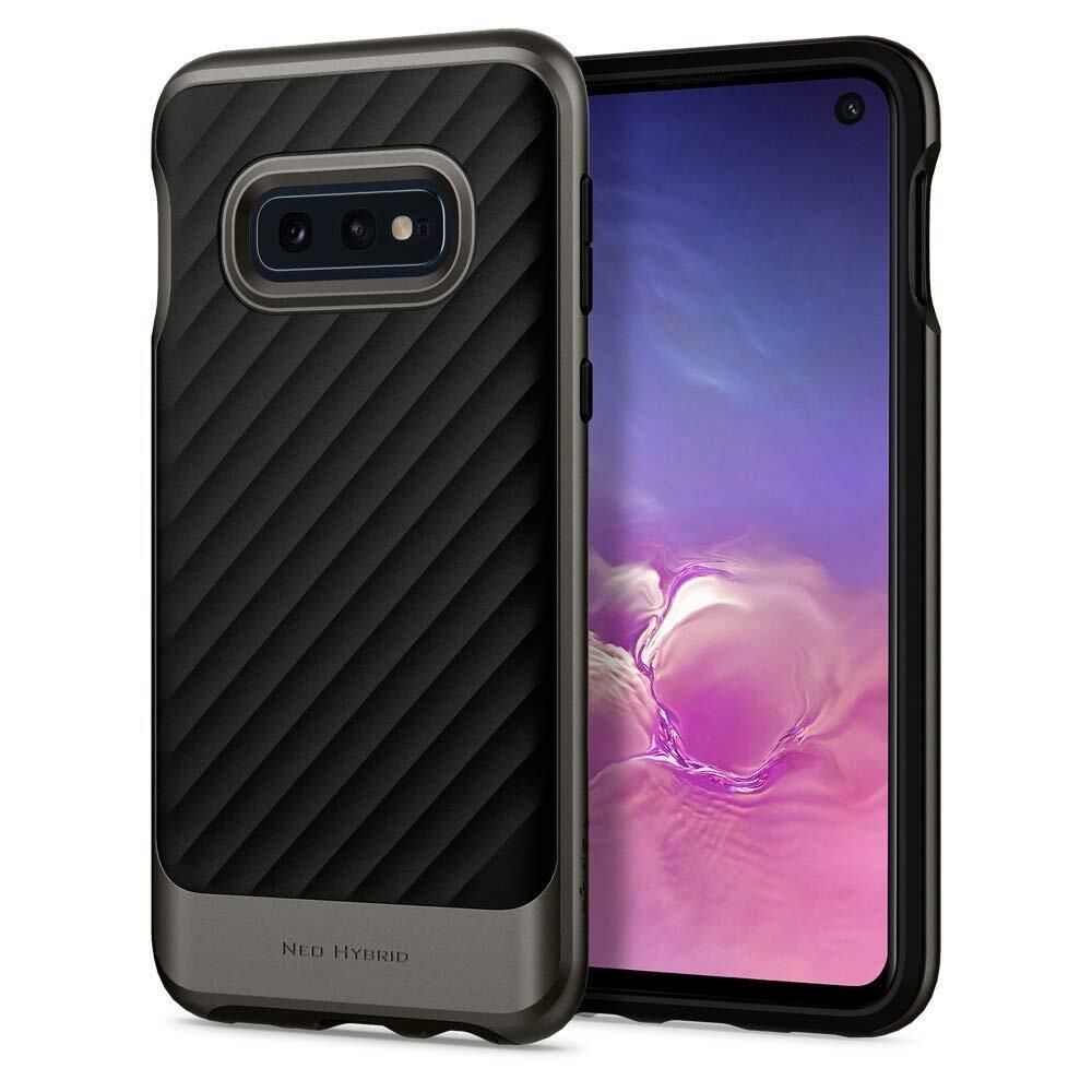 Spigen Galaxy S10e ile Uyumlu Kılıf Neo Hybrid Gunmetal