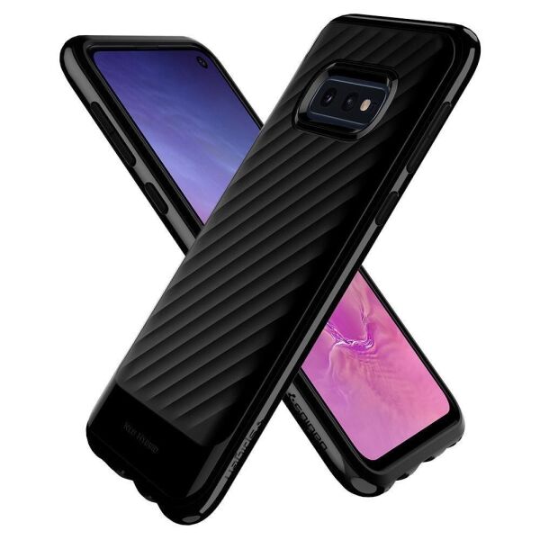 Spigen Galaxy S10e ile Uyumlu Kılıf Neo Hybrid Midnight Black