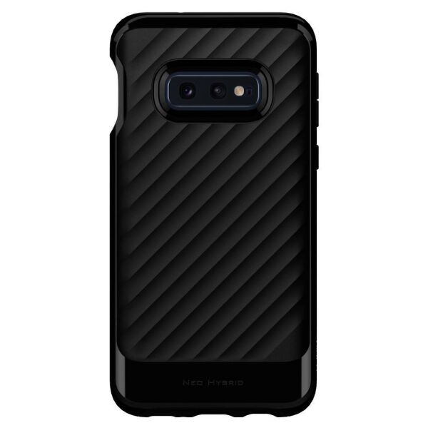 Spigen Galaxy S10e ile Uyumlu Kılıf Neo Hybrid Midnight Black