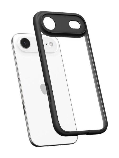 Spigen iPhone Air ince ile Uyumlu Kılıf Ultra Hybrid Sararma Karşıtı DuraClear Hava Kanalı Teknolojisi Askeri Sınıf Koruma Şeffaf Kapak Matte Black