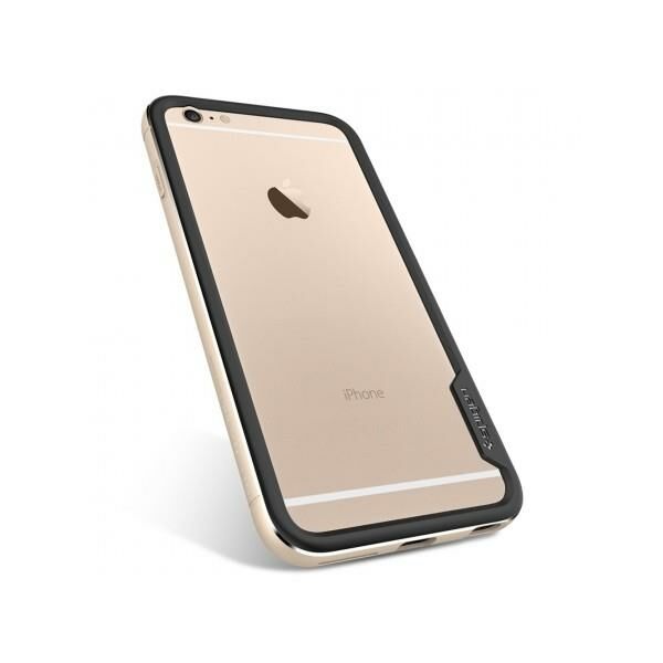 Spigen iPhone 6 Plus/6s Plus ile Uyumlu Kılıf Neo Hybrid EX Metal Champagne Gold
