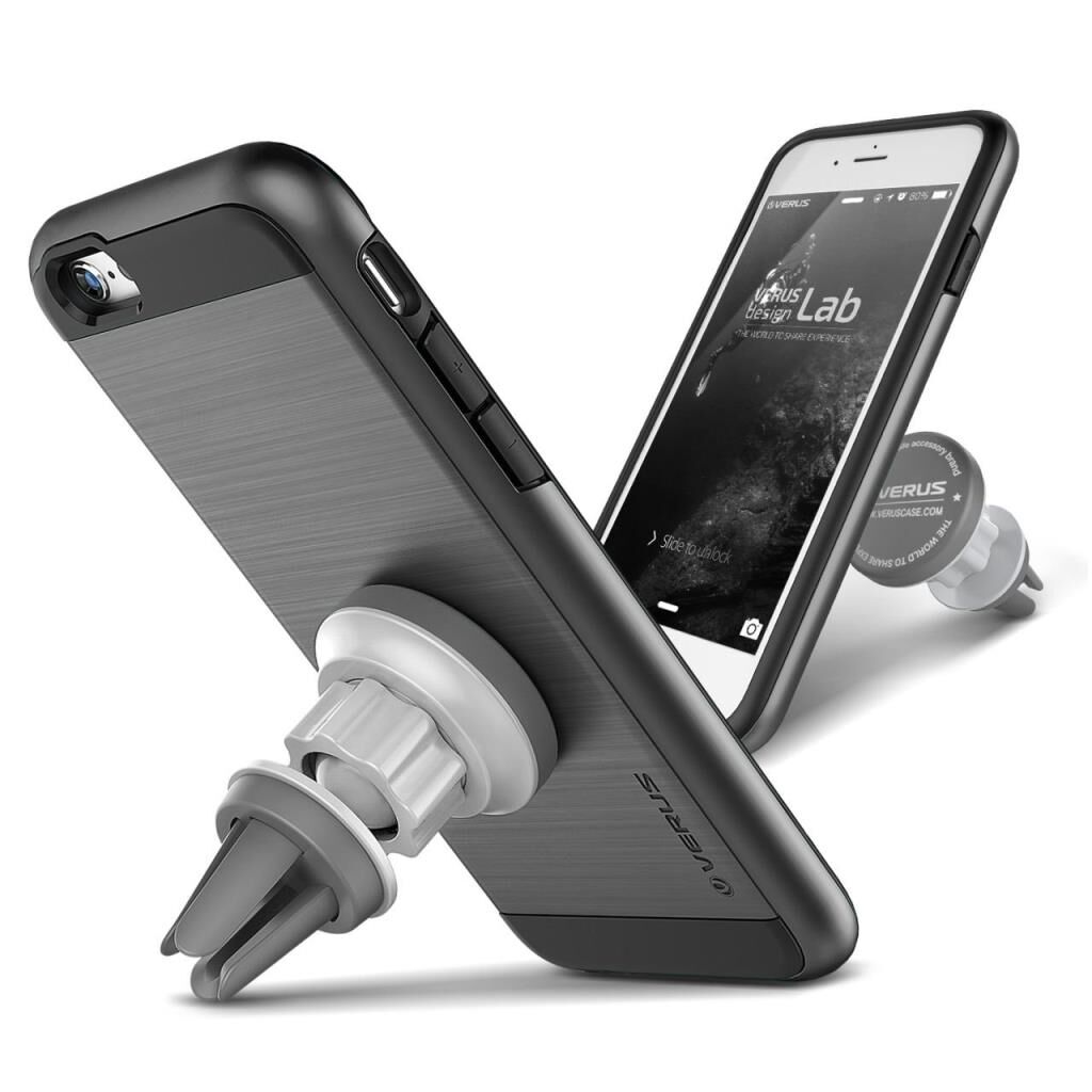 Verus iPhone 6 Plus/6S Plus ile Uyumlu Magnetic Flat Series Renk  Steel Silver