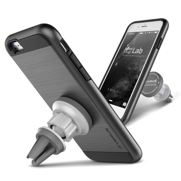 Verus iPhone 6 Plus/6S Plus ile Uyumlu Magnetic Flat Series Renk  Steel Silver