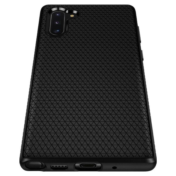 Spigen Galaxy Note 10 ile Uyumlu Kılıf Liquid Air Matte Black