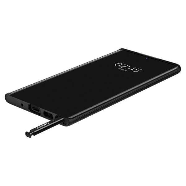 Spigen Galaxy Note 10 ile Uyumlu Kılıf Liquid Air Matte Black