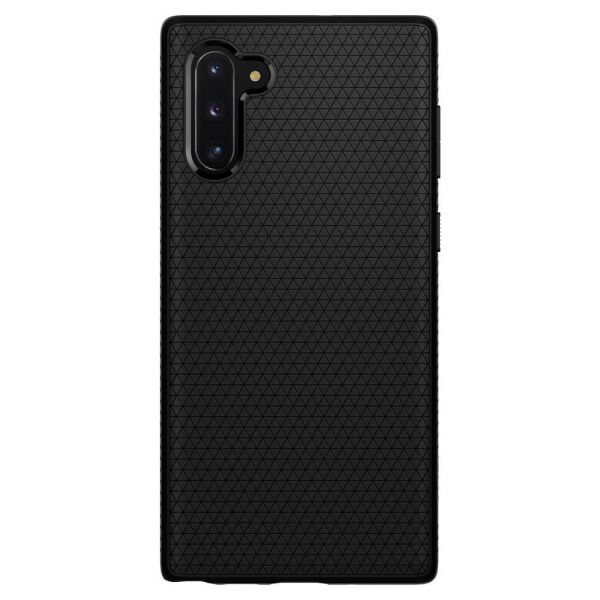 Spigen Galaxy Note 10 ile Uyumlu Kılıf Liquid Air Matte Black