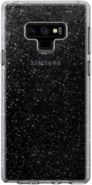 Spigen Galaxy Note 9 ile Uyumlu Kılıf Liquid Crystal Glitter Rose Quartz