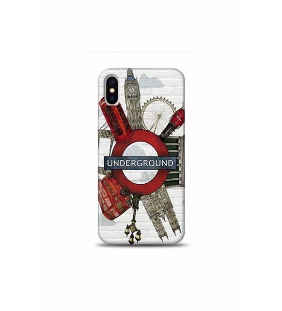 Galaxy S6 Edge ile Uyumlu London Underground Desenli Kılıf