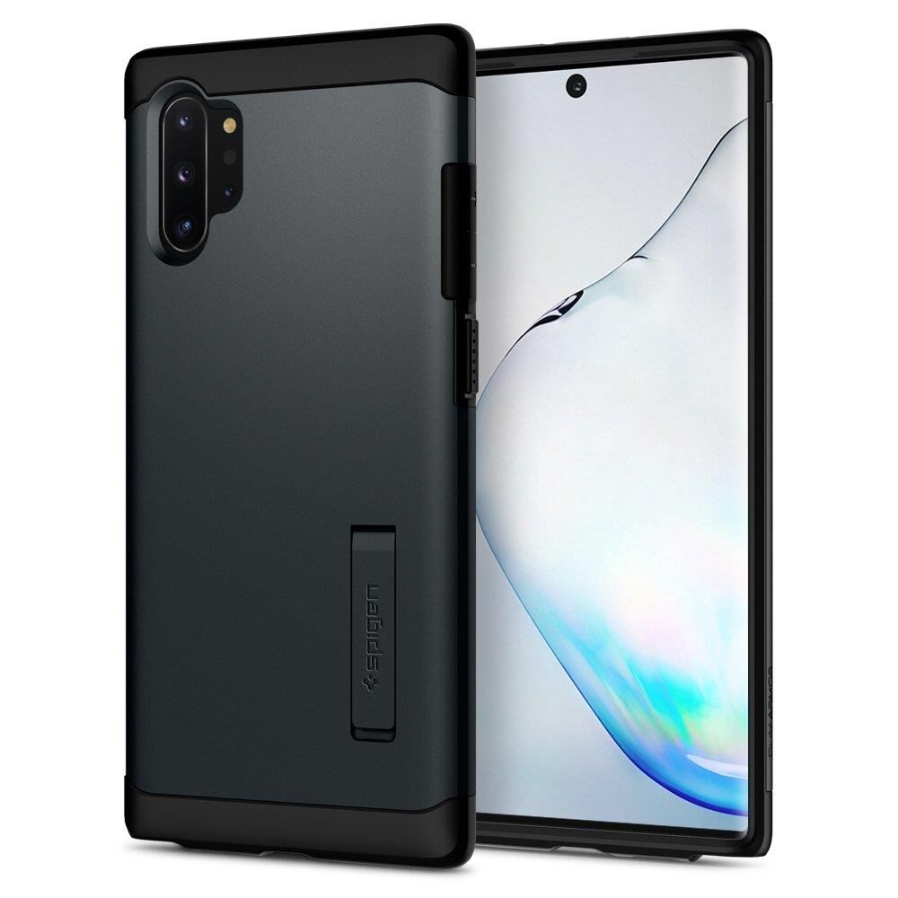 Spigen Galaxy Note 10 Plus ile Uyumlu Kılıf Slim Armor Metal Slate