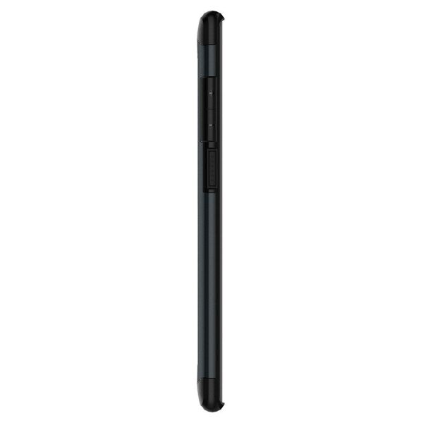 Spigen Galaxy Note 10 Plus ile Uyumlu Kılıf Slim Armor Metal Slate