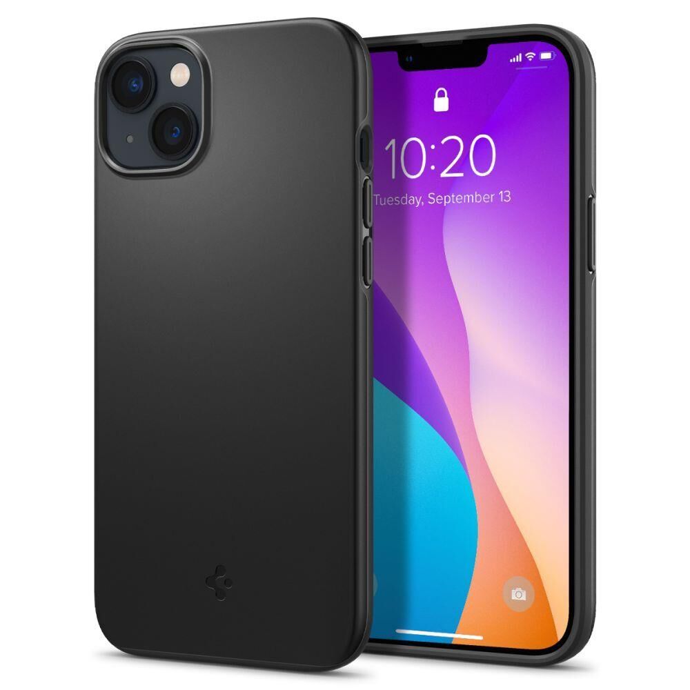 Spigen iPhone 14 Plus ile Uyumlu Kılıf Thin Fit Black