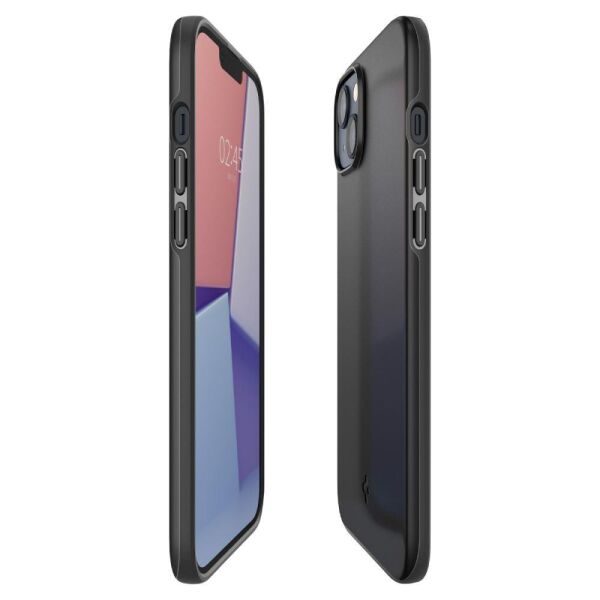 Spigen iPhone 14 Plus ile Uyumlu Kılıf Thin Fit Black
