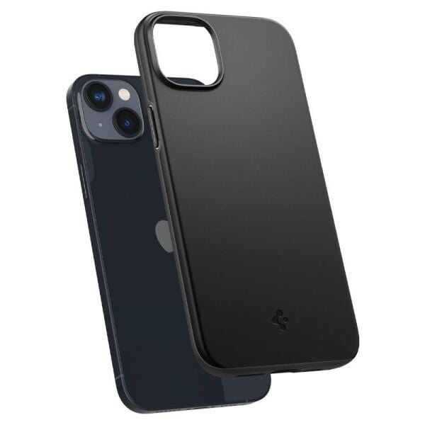 Spigen iPhone 14 Plus ile Uyumlu Kılıf Thin Fit Black