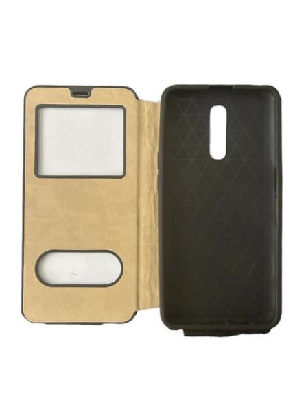 Jopus Reno Z ile Uyumlu Premium Kapaklı Kılıf Mavi