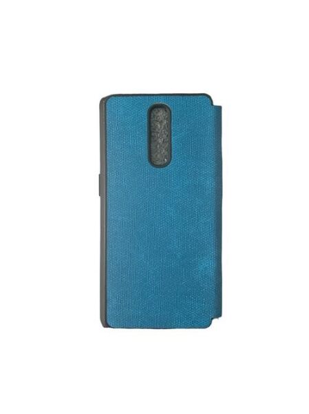 Jopus Reno Z ile Uyumlu Premium Kapaklı Kılıf Mavi