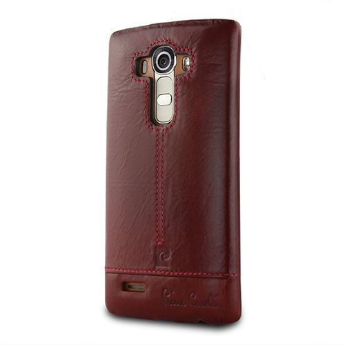 Pierre Cardin G4 ile Uyumlu Deri Arka Koruma Paneli Kırmızı PCL-P03