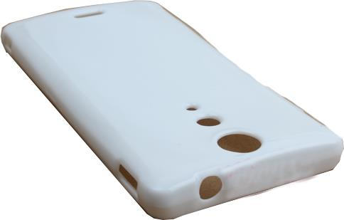 Xperia TX LT29i ile Uyumlu Deluxe Silikon Kılıf Beyaz