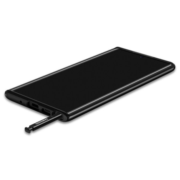Spigen Galaxy Note 10 Plus ile Uyumlu Kılıf Neo Hybrid Shiny Black