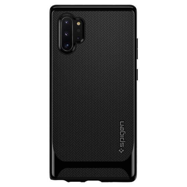 Spigen Galaxy Note 10 Plus ile Uyumlu Kılıf Neo Hybrid Shiny Black