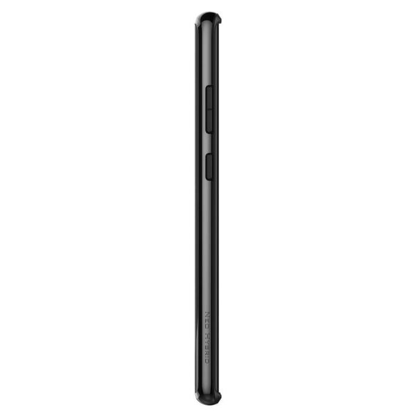 Spigen Galaxy Note 10 Plus ile Uyumlu Kılıf Neo Hybrid Shiny Black