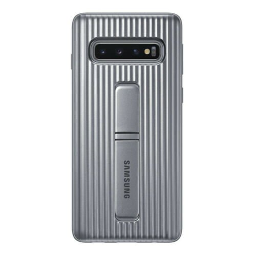 Galaxy S10 Plus ile Uyumlu Protective Stanting Cover Gümüş EF-RG97CSEGWW(Outlet)