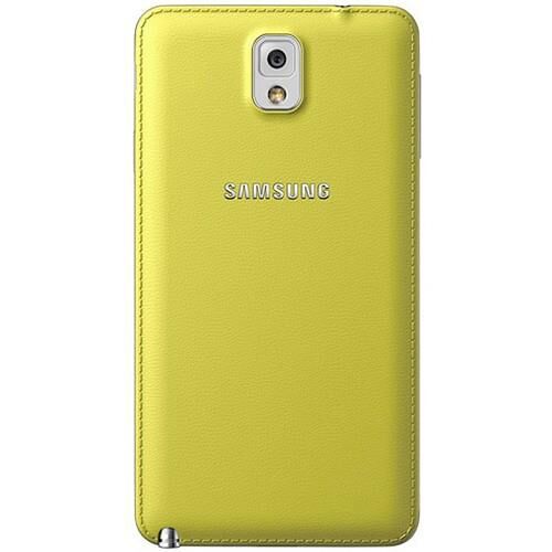 Galaxy Note 3 N9000 ile Uyumlu Arka Kapak Sarı ET-BN900S