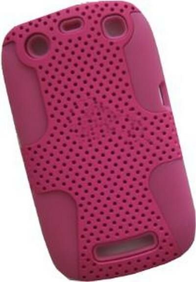 BlackBerry 9360 ile Uyumlu Curve Termo Plastik Silikon Kılıf Pembe Renk