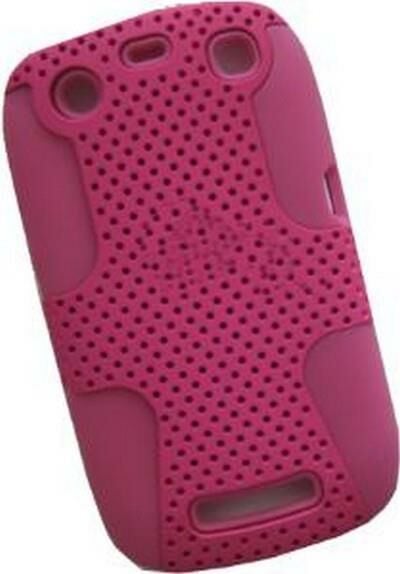 BlackBerry 9360 ile Uyumlu Curve Termo Plastik Silikon Kılıf Pembe Renk