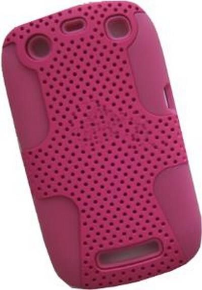 BlackBerry 9360 ile Uyumlu Curve Termo Plastik Silikon Kılıf Pembe Renk