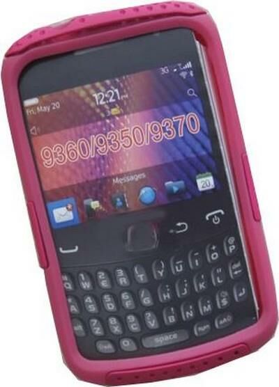 BlackBerry 9360 ile Uyumlu Curve Termo Plastik Silikon Kılıf Pembe Renk