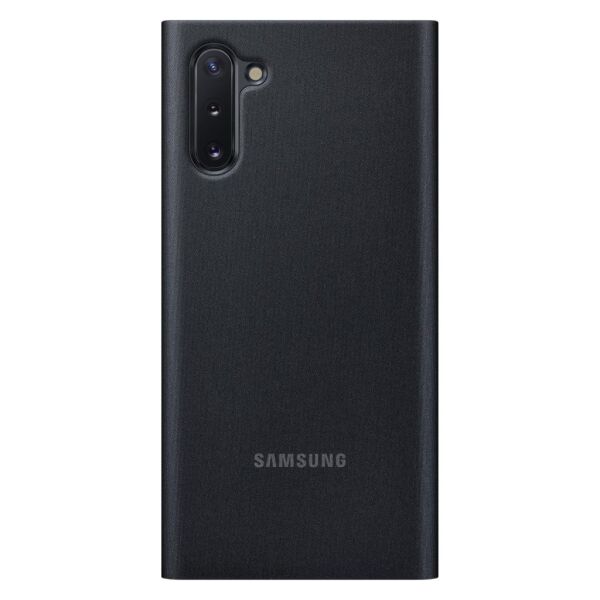 Galaxy Note 10 ile Uyumlu Clear View KılıfSiyah EF-ZN970CBEGWW