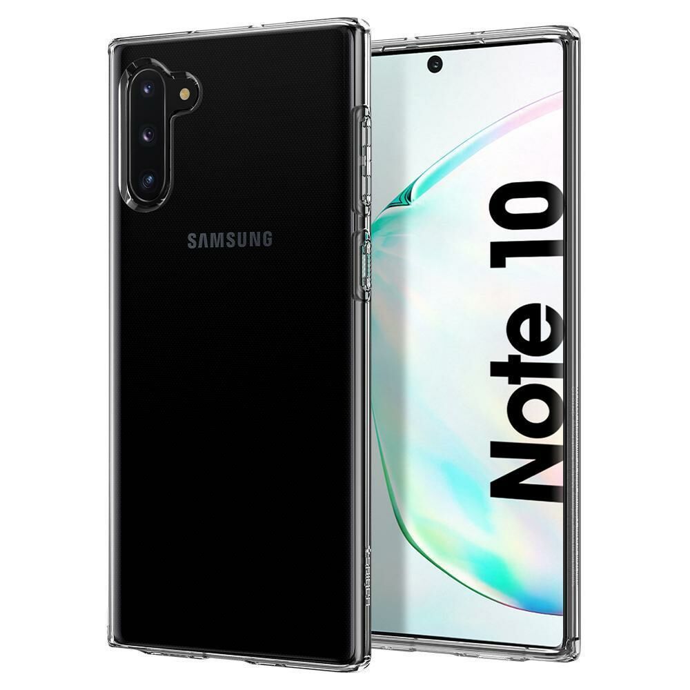 Spigen Galaxy Note 10 Plus ile Uyumlu Kılıf Liquid Crystal Crystal Clear