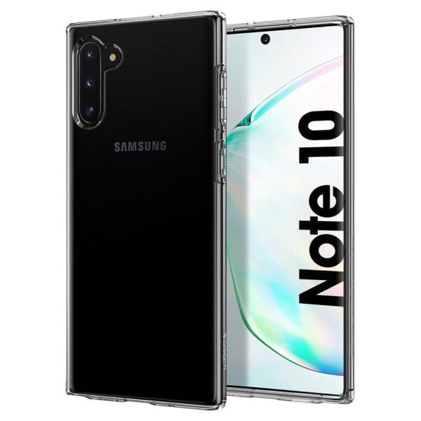 Spigen Galaxy Note 10 Plus ile Uyumlu Kılıf Liquid Crystal Crystal Clear